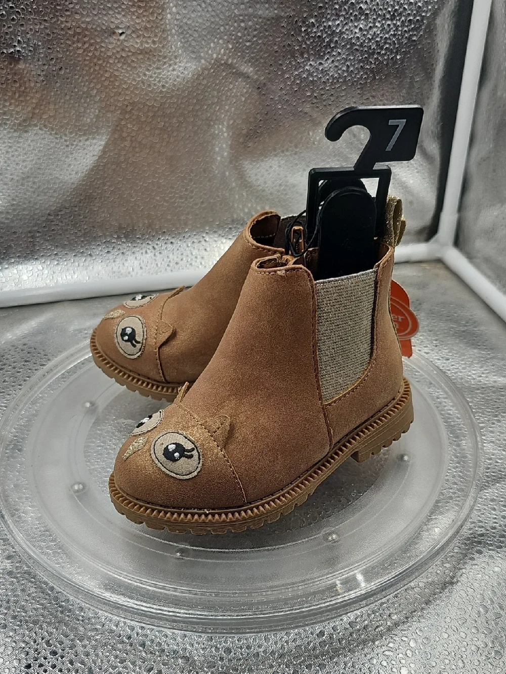 C1 Tan Wonder Nation Owl Designed Boots Size 7, NWT - Picture 2 of 8